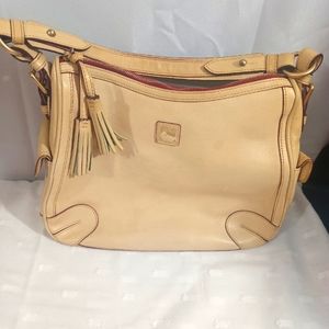 Dooney & Bourke Purse Tote Bag Tassels Beige